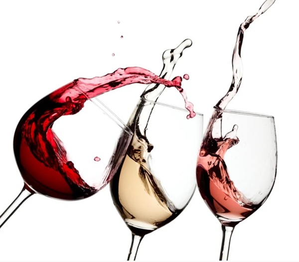 copas de vinos diferentes